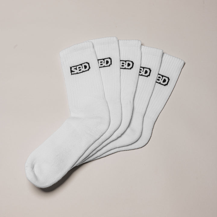 Multipack White Crew Socks