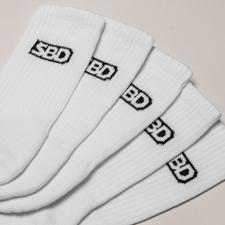 Multipack White Crew Socks