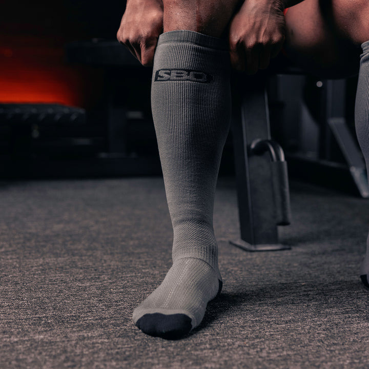 Forge Grey Deadlift Socks