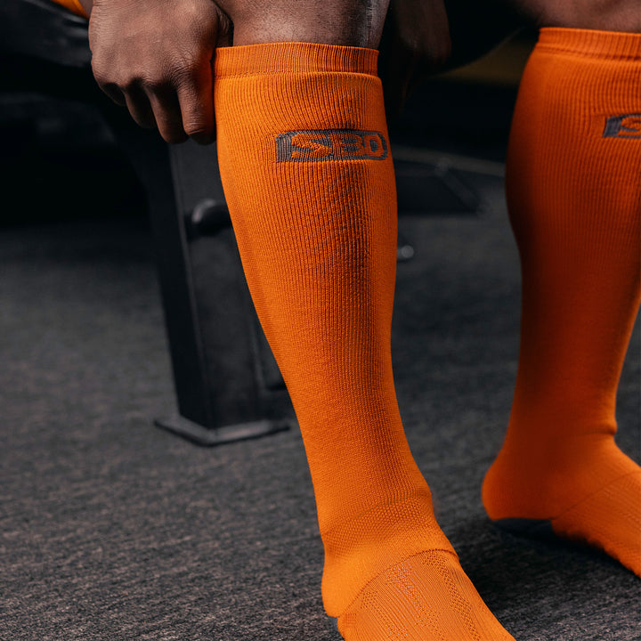 Forge Orange Deadlift Socks