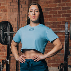 Reflect Blue Crop Top
