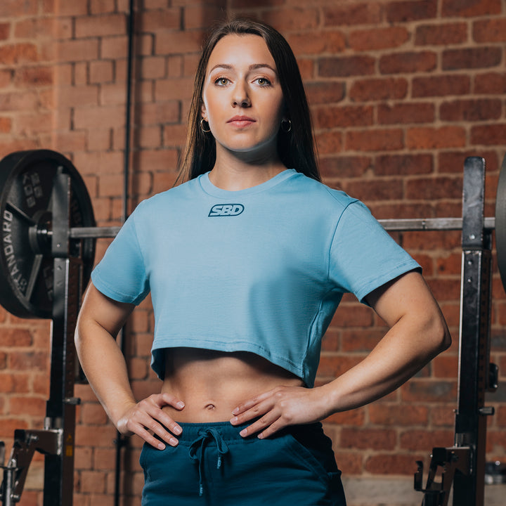 Reflect Blue Crop Top