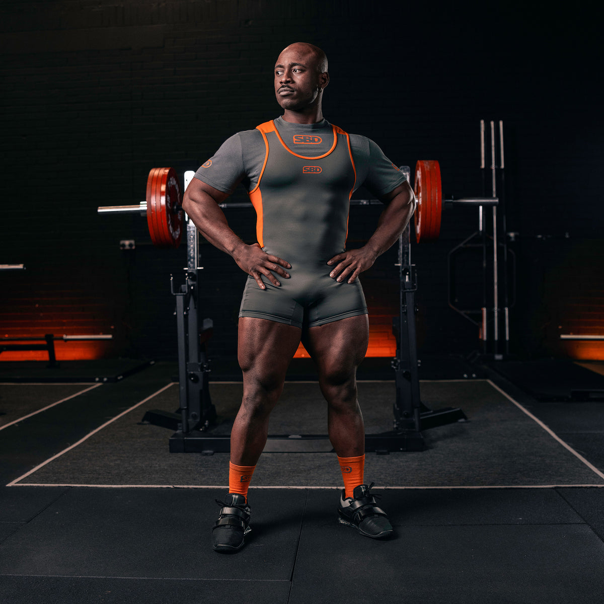 Men's Forge Grey Powerlifting Singlet