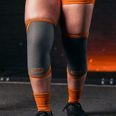 Forge Grey Powerlifting Knee Sleeves