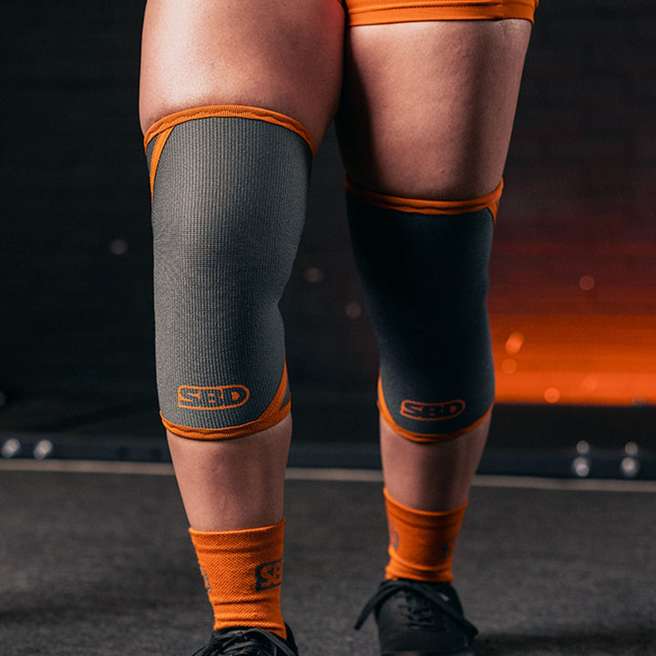 Forge Grey Powerlifting Knee Sleeves