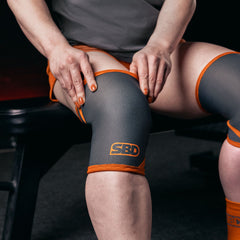 Forge Grey Weightlifting Knee Sleeves
