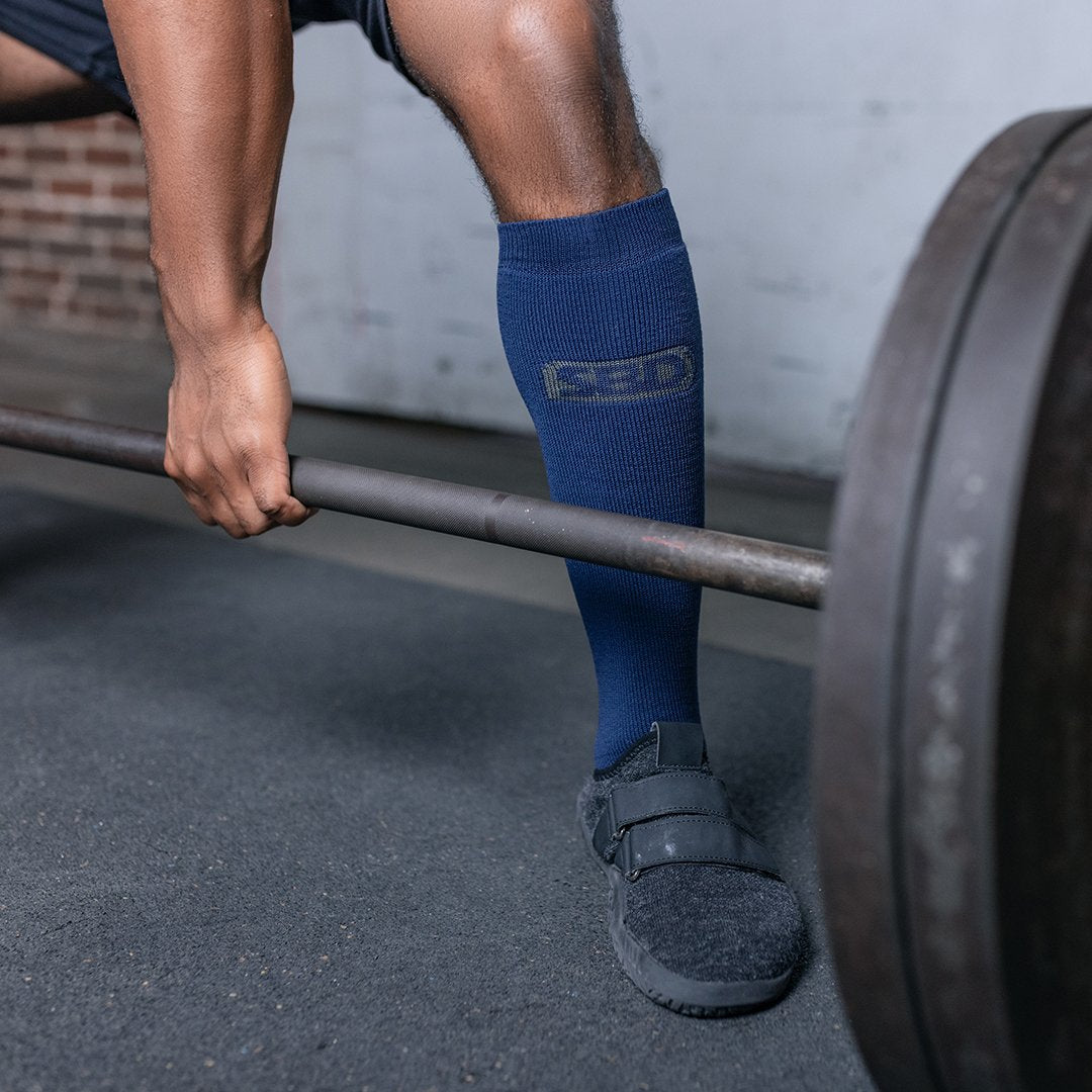 Storm Navy Deadlift Socks