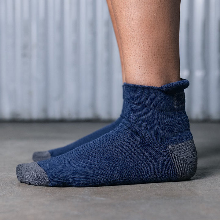 Storm Navy Trainer Socks