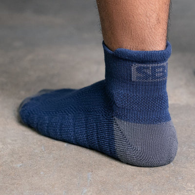 Storm Navy Trainer Socks