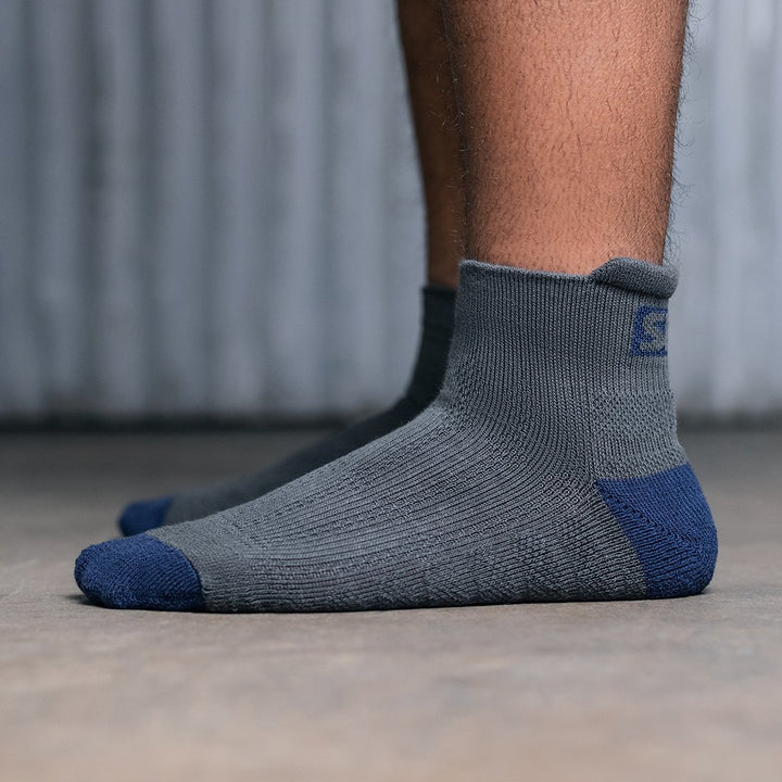 Storm Grey Trainer Socks