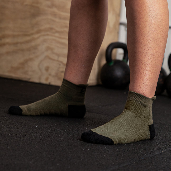 Endure Green Trainer Socks