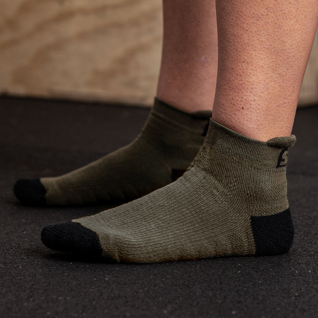 Endure Green Trainer Socks